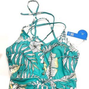 NWT Cupshe Tropical Print One Piece - Medium